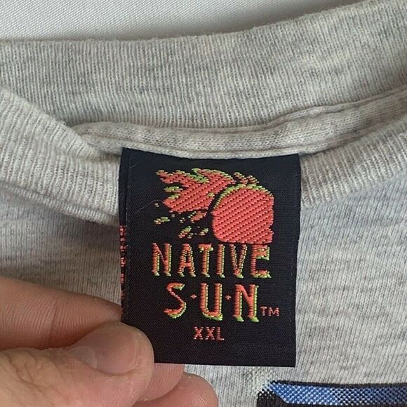 Native Sun Mens Gray Reno Nevada T Shirt Size XXL - Picture 3 of 4